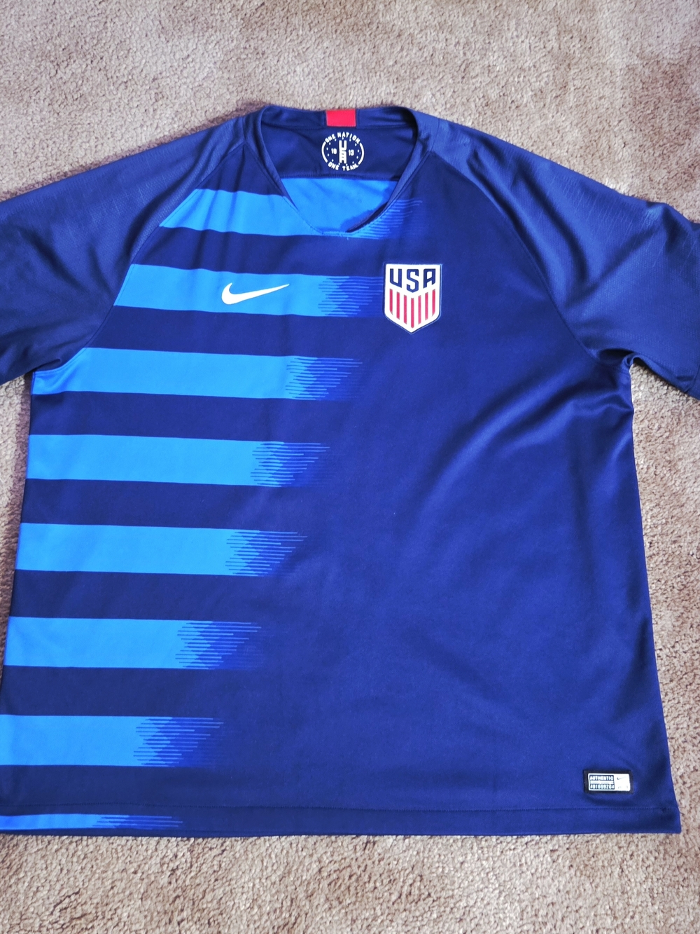 Nike USA Blue Soccer Jersey